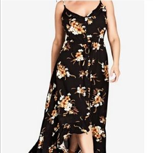 City chic high low maxi size m